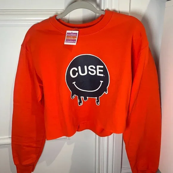 Syracuse Smile Cropped Tailgate Crewneck - Picture 5 of 5